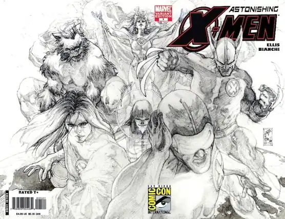 MARVEL ASTONISHING VARIANT EDITION X-MEN ELLIS BIANCHI
RATED T+
$4.89 CAN
SAN DIEGO COMIC INTERNATIONAL