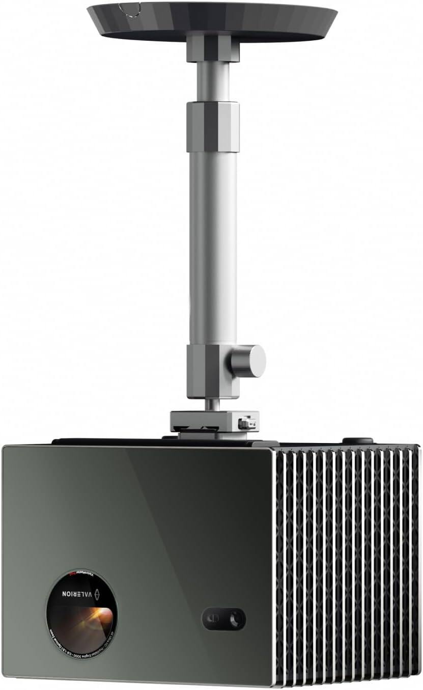 Valerion - VisionMaster Pro2 4K RGB Triple Laser Projector, 3000 ISO Lumens,15000:1 Contrast with Ceiling Mount - Black