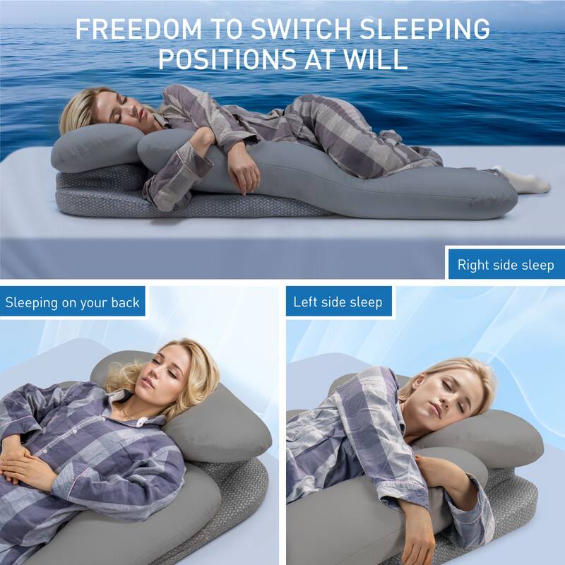 FREEDOM TO SWITCH SLEEPING POSITIONS AT WILL

- Right side sleep
- Sleeping on your back
- Left side sleep