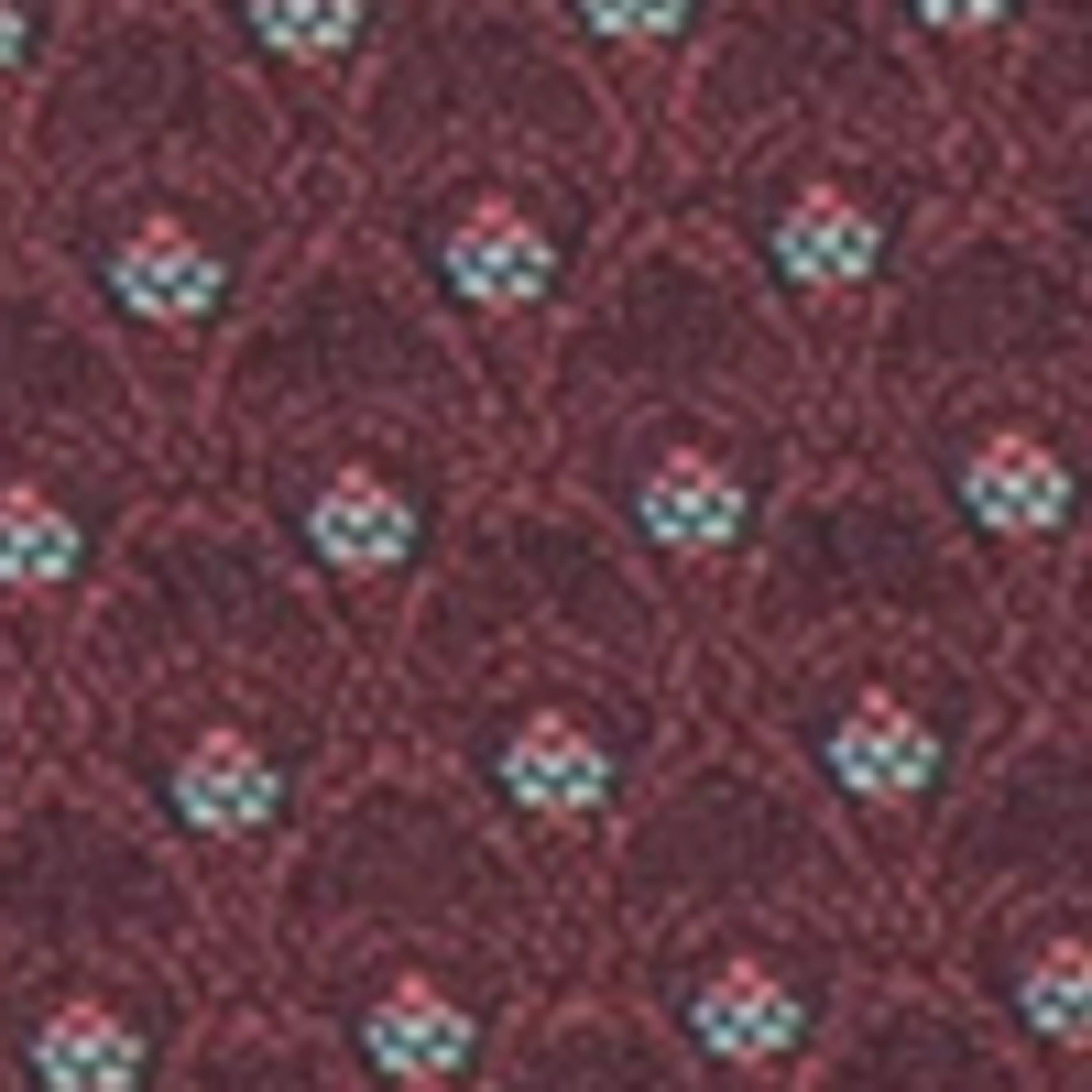 Alt View 3. Emma + Oliver - Premium Crown Back Banquet Chair - Burgundy Patterned Fabric/Silver Vein Frame.