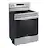 Angle. LG - 6.3 Cu. Ft. Freestanding Electric Convection Smart Range with Air Fry and WideView Window - Stainless Steel.