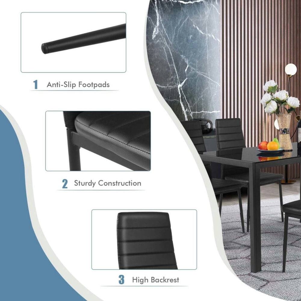 1. Anti-Slip Footpads  
2. Sturdy Construction  
3. High Backrest