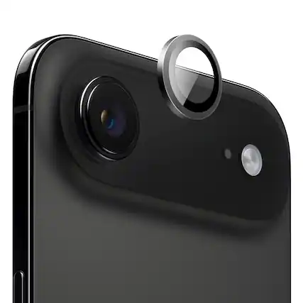 Front. SaharaCase - Apple iPhone Air Camera Glass Protector | Titanium Body | Exact Color Match | 2Pack - Black.