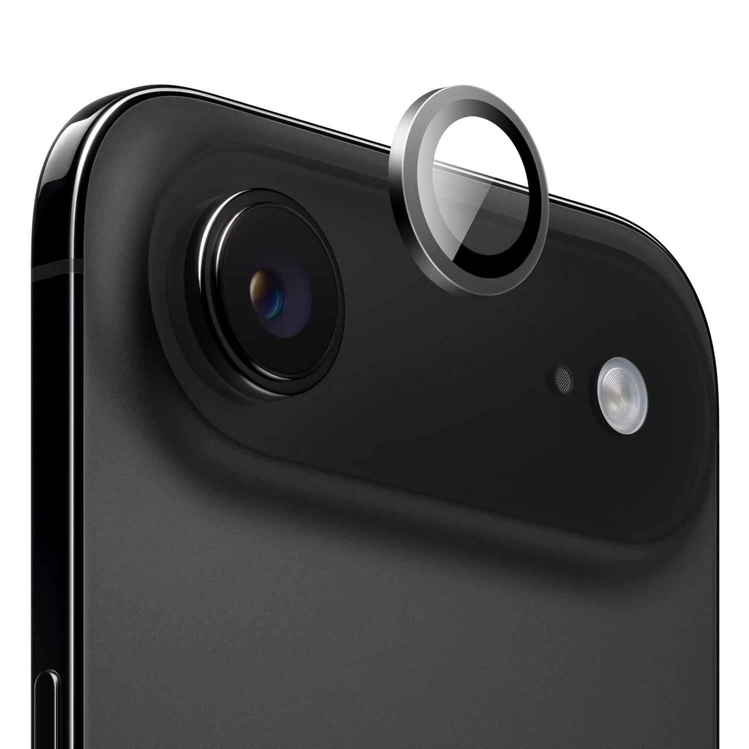 Front. SaharaCase - Apple iPhone Air Camera Glass Protector | Titanium Body | Exact Color Match | 2Pack - Black.