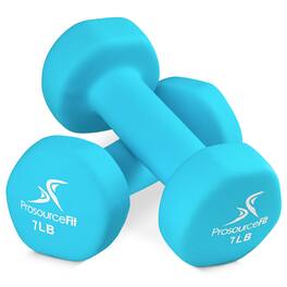 ProsourceFit - Neoprene Dumbbells, Pair, 1 lbs - Sky Blue