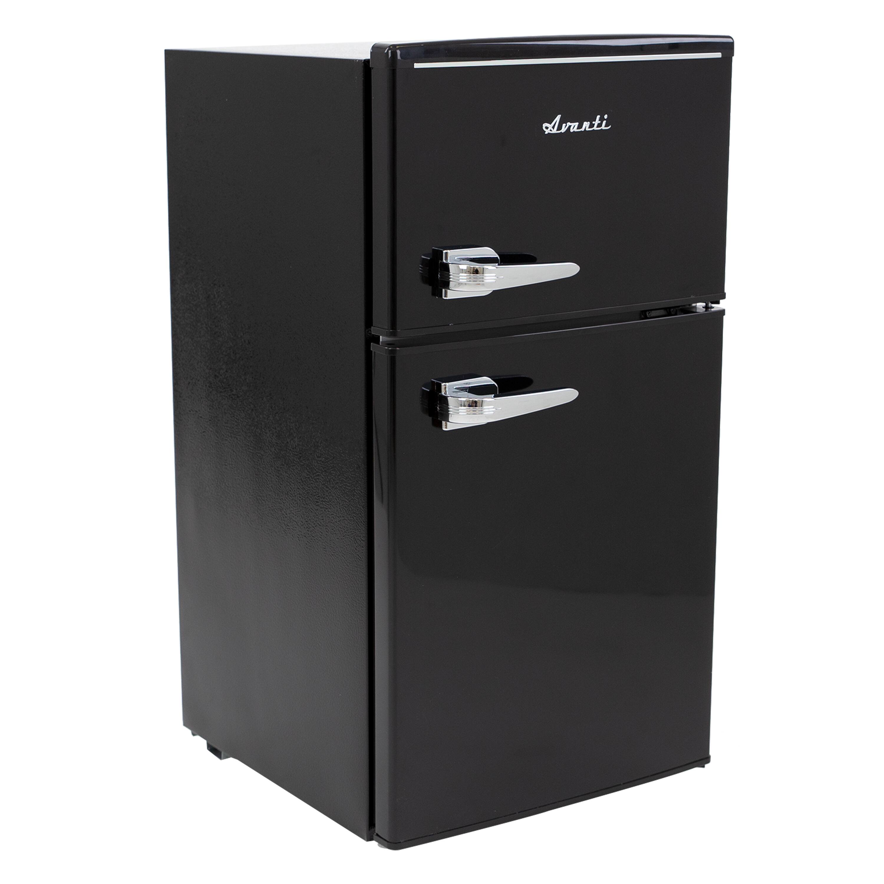 Left. Avanti - Avanti Retro Series Compact Refrigerator and Freezer 3.0 cu. ft..