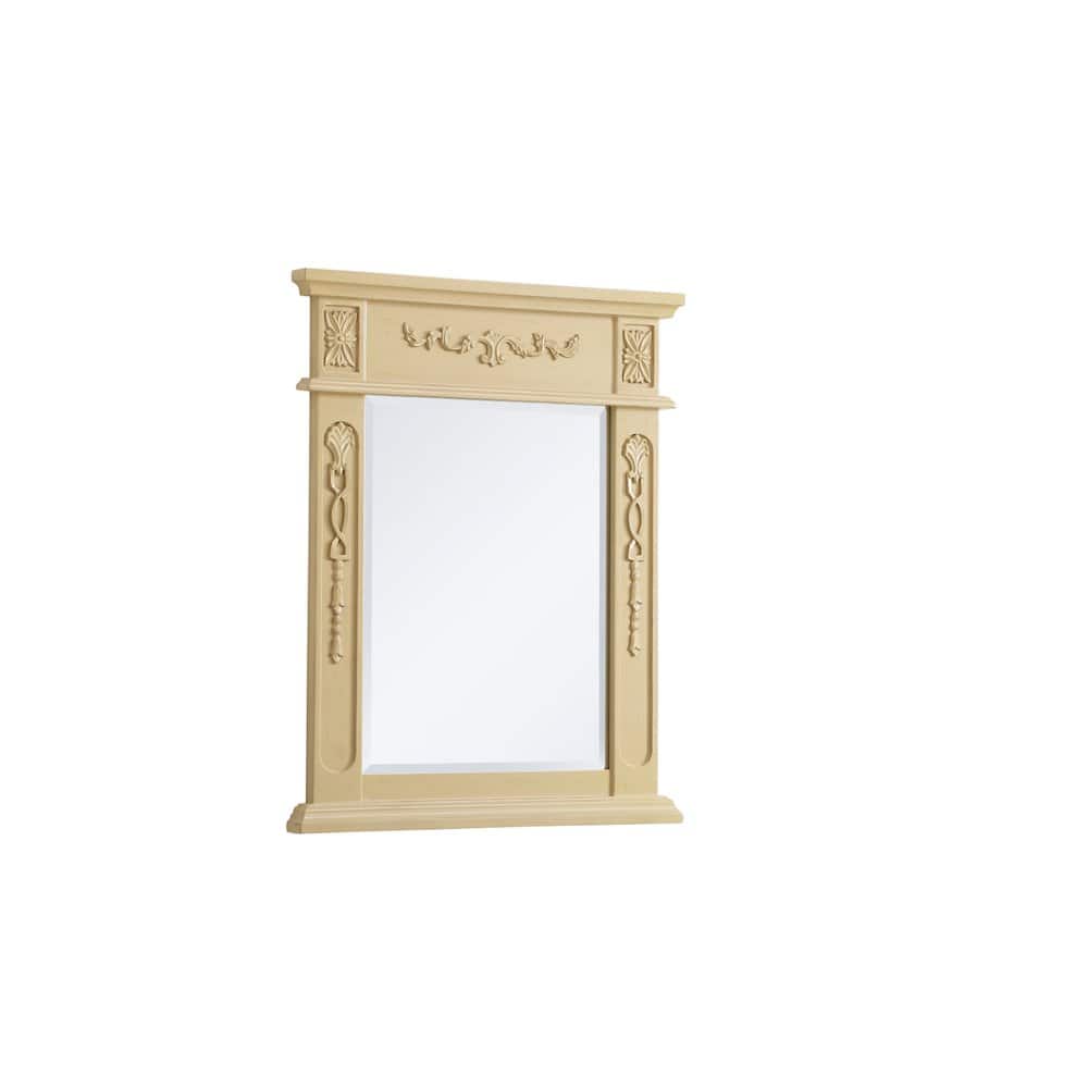 Elegant Decor - Wood Frame Mirror 22 Inch X 28 Inch In - Light Antique Beige price history on PriceWatchPro