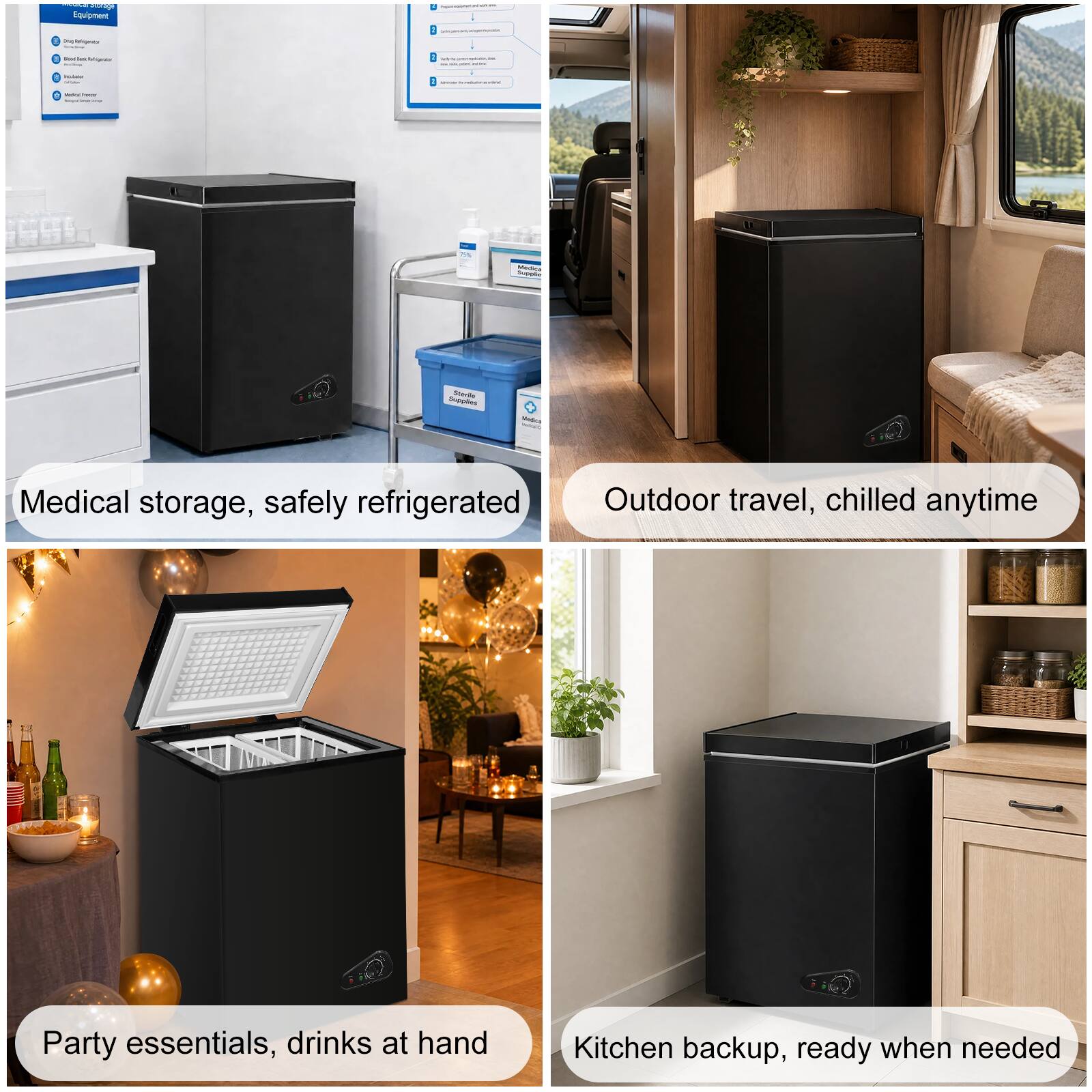 - Eugmet
- Y
- 1
- Medical storage, safely refrigerated
- Outdoor travel, chilled anytime
- Party essentials, drinks at hand
- Kitchen backup, ready when needed