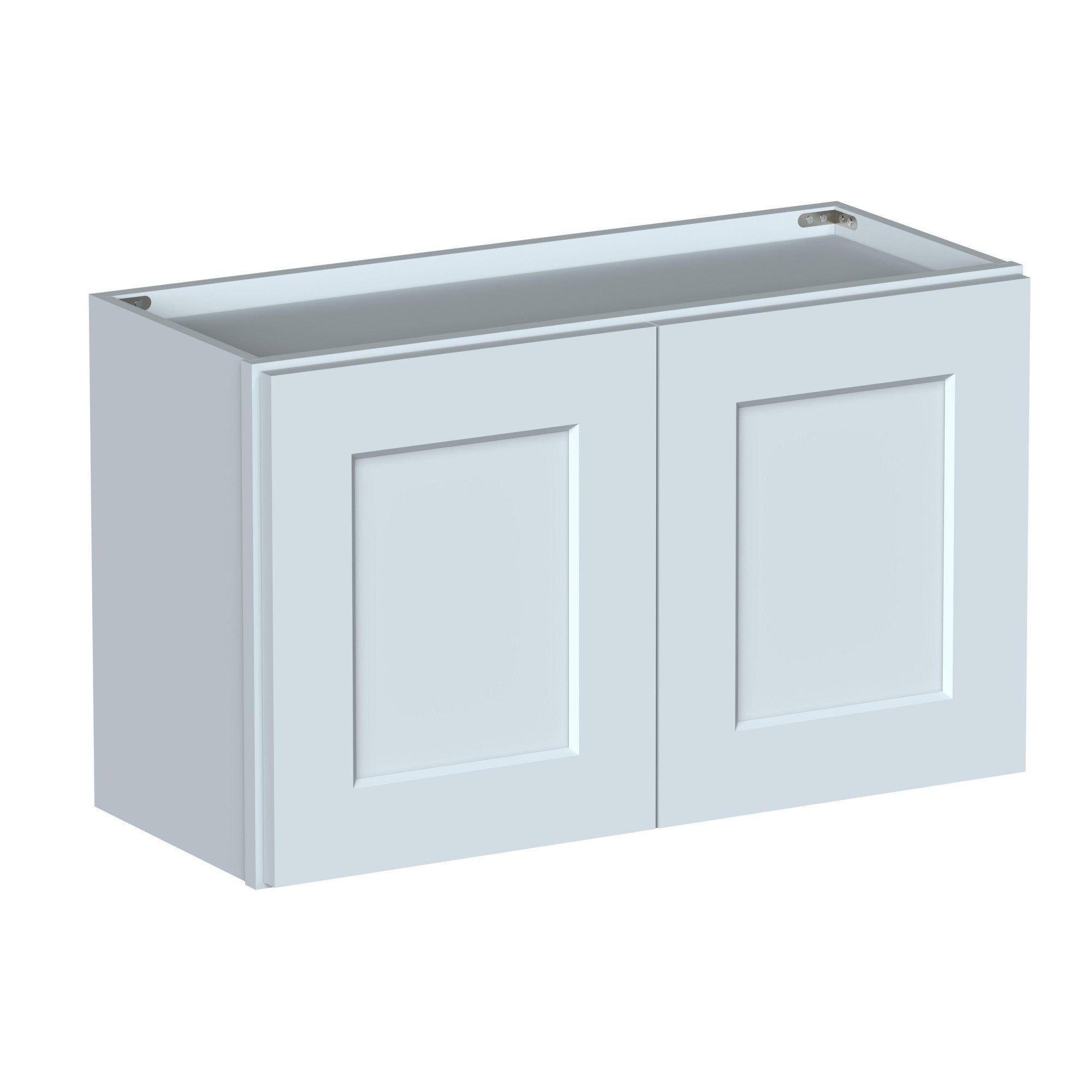 Alt View 1. Boyel Living - 30in.W x12in.D x18in.H Dove Gray WALL CABINET Fully assembled Cabinet With Two HDF Doors - Gray.