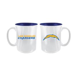 The Memory Company - Los Angeles Chargers 2-Pack 15oz. Iridescent Ceramic Mug Set - Multicolor