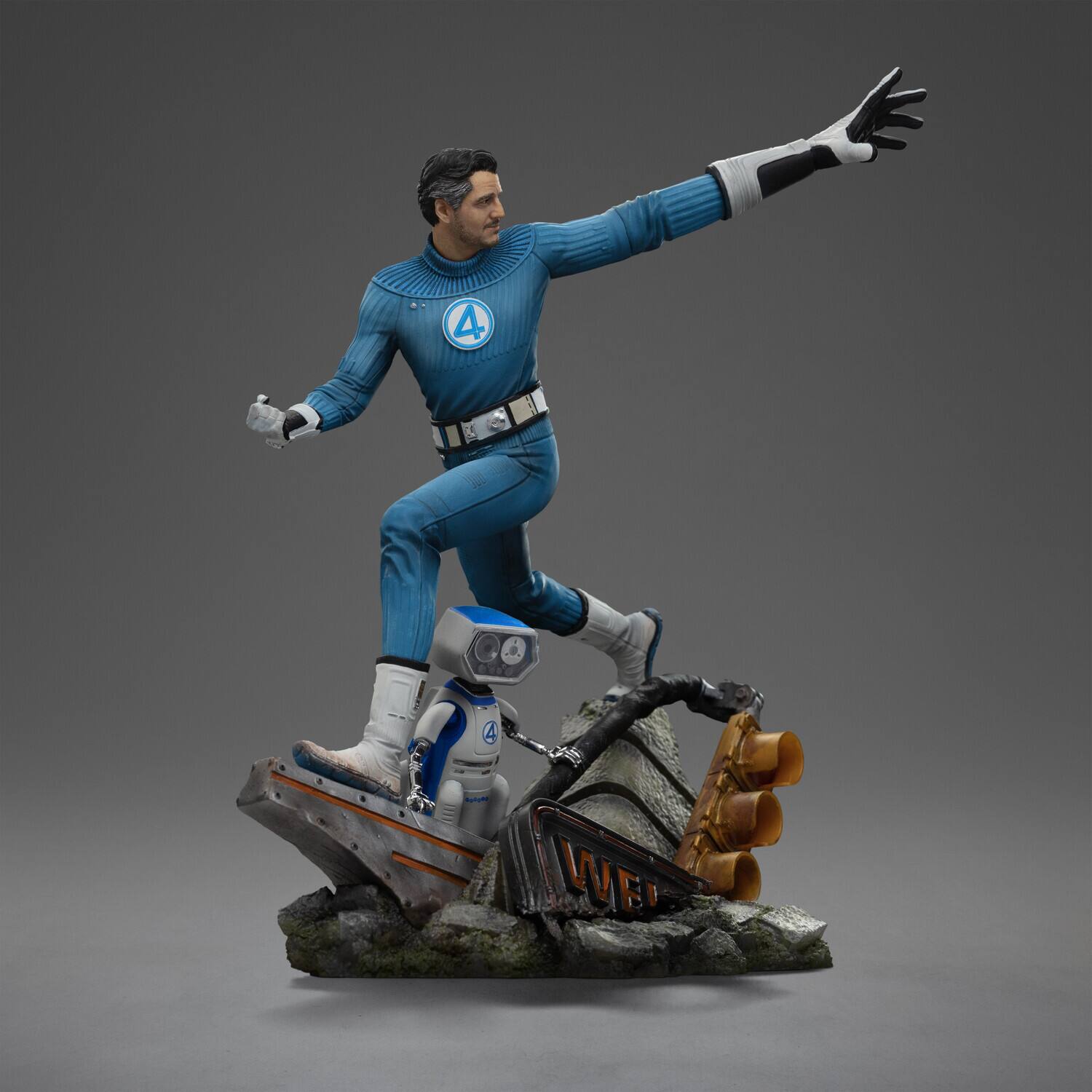 Alt View 2. Iron Studios - Iron Studios - The Fantastic Four: First Steps - Mr. Fantastic Statue   - Collectibles - Multicolor.