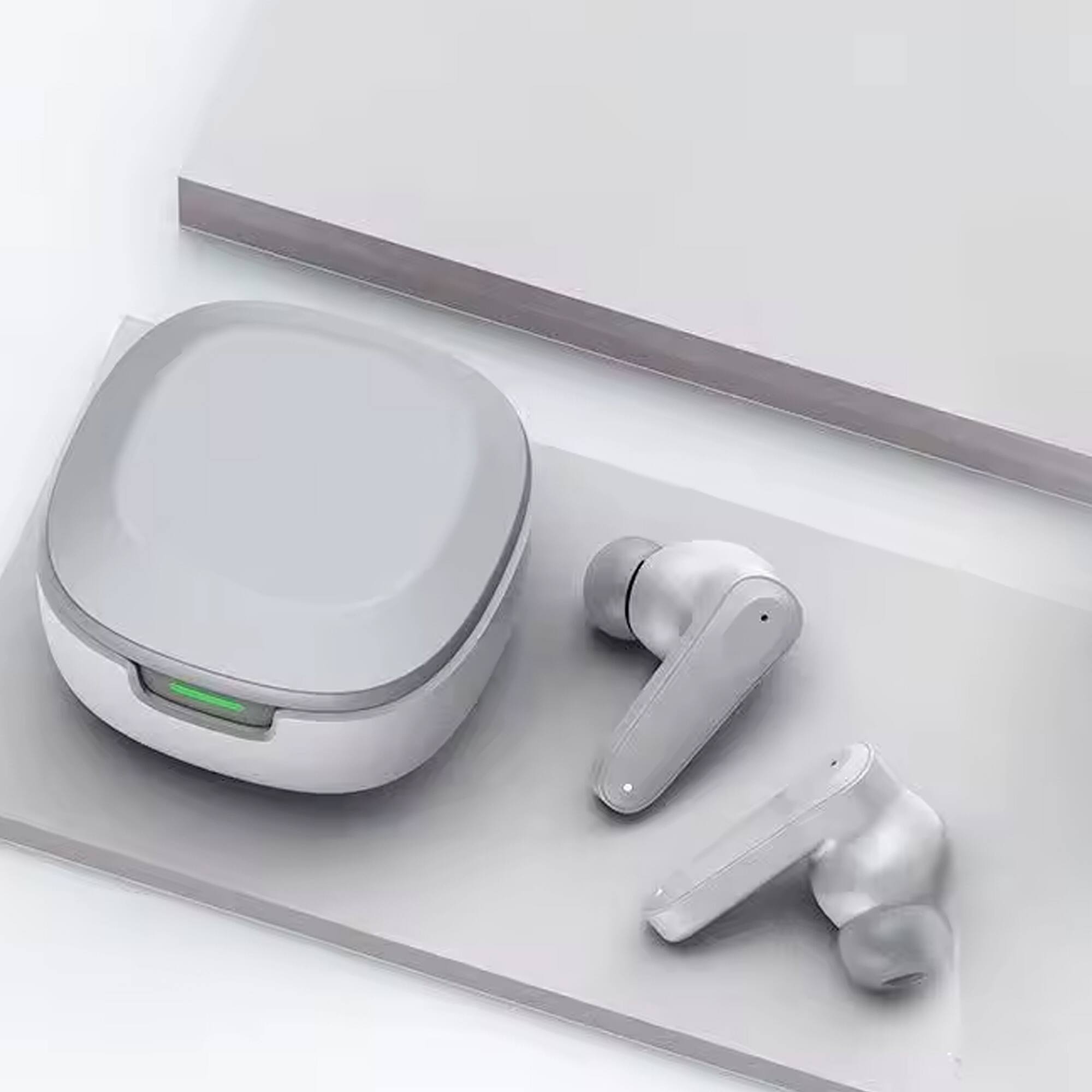 Front. YONWAY - Smart Translation Bluetooth Headphones, Wireless Stereo Earbuds, In Ear Noise Headphones with Charging Case.