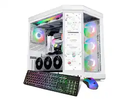 iBUYPOWER - Y70TI Gaming PC, Intel Ultra 9, RTX 5070Ti, 32GB DDR5, 2TB SSD, Win 11 - White