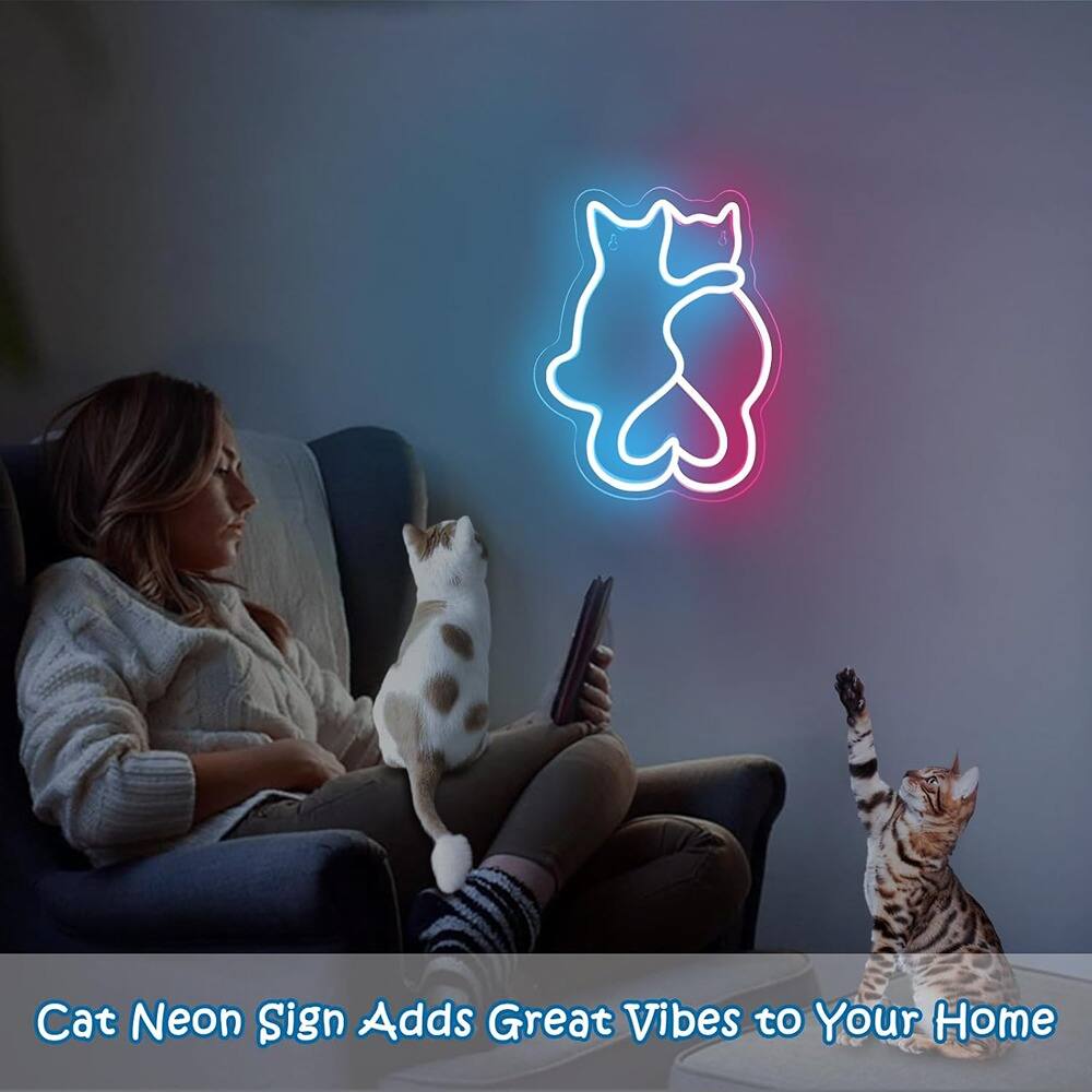Cat Neon Sign Adds Great Vibes to Your Home