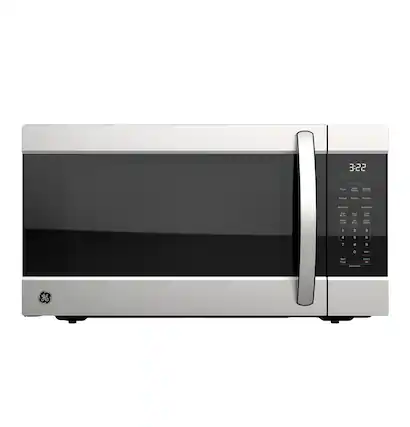 Front. GE - 2.2 Cu. Ft. Countertop Microwave with Built-In Wi-Fi - Stainless Steel.