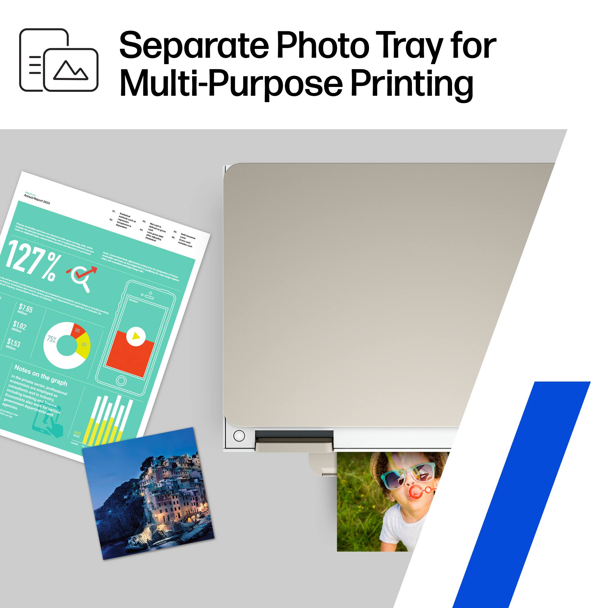 Separate Photo Tray for Multi-Purpose Printing

127%  
$7.65  
$1.02  
$1.53  
75%

Notes on the graph  
- The graph shows a significant increase in sales.  
- The data is based on the last quarter.  
- The company has seen a 127% growth in revenue.  
- The graph highlights the performance of the product line.  
- The company is planning to expand its operations.  
- The graph is a visual representation of the company's financial performance.  
- The company is looking to improve its marketing strategy.  
- The graph is a key tool for decision-making.  
- The company is aiming for further growth.  
- The graph is a summary of the company's financial health.  
- The company is committed to achieving its goals.  
- The graph is a reflection of the company's success.  
- The company is looking to improve its customer base.  
- The graph is a tool for analyzing trends.  
- The company is planning to invest in new technology.  
- The graph is a key indicator of the company's performance.  
- The company is looking to improve its product offerings.  
- The graph is a tool