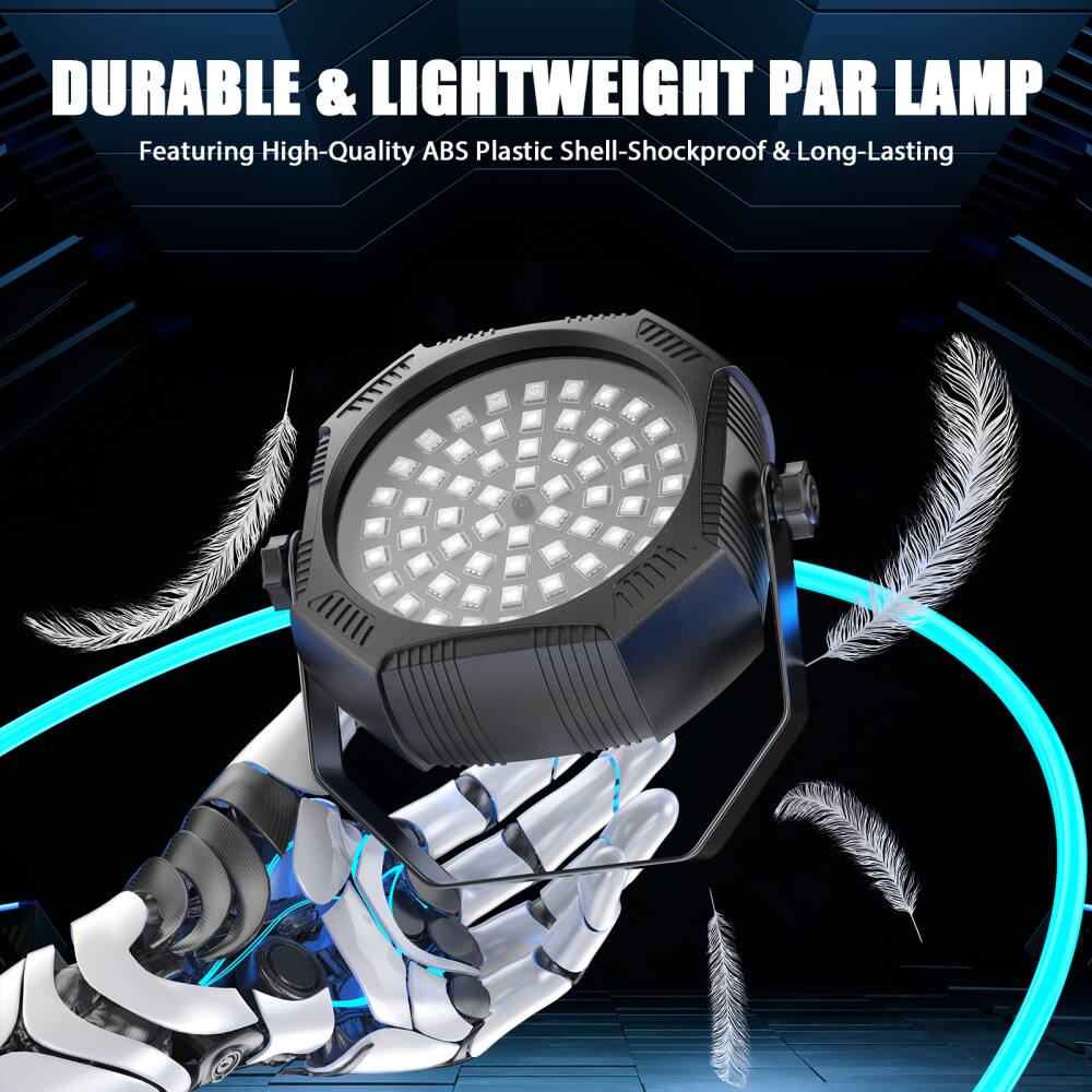 DURABLE & LIGHTWEIGHT PAR LAMP  
Featuring High-Quality ABS Plastic Shell-Shockproof & Long-Lasting