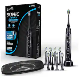 Supersonic - TB-5100 Sonic Zoom Advanced Whitening Electric Toothbrush - Black