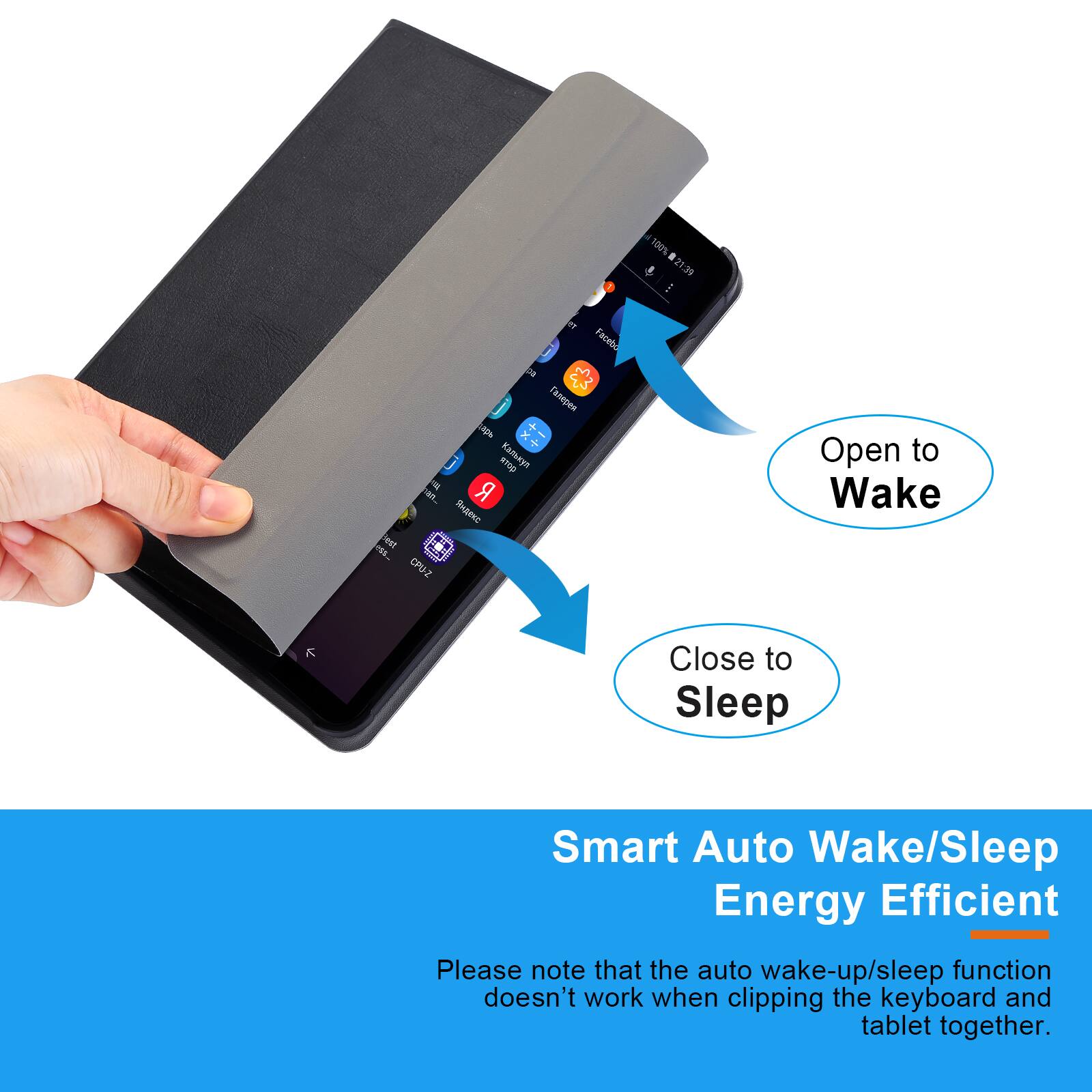 AGPtek Keyboard Case for All New Amazon Fire HD 8/8 Plus with