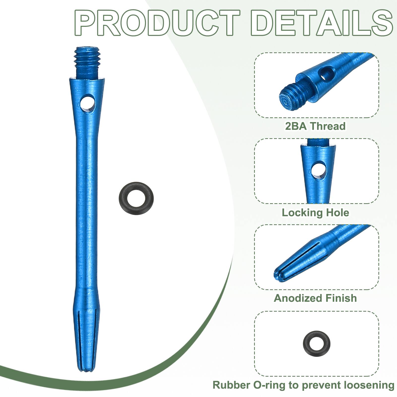 PRODUCT DETAILS

- 2BA Thread
- Locking Hole
- Anodized Finish
- Rubber O-ring to prevent loosening