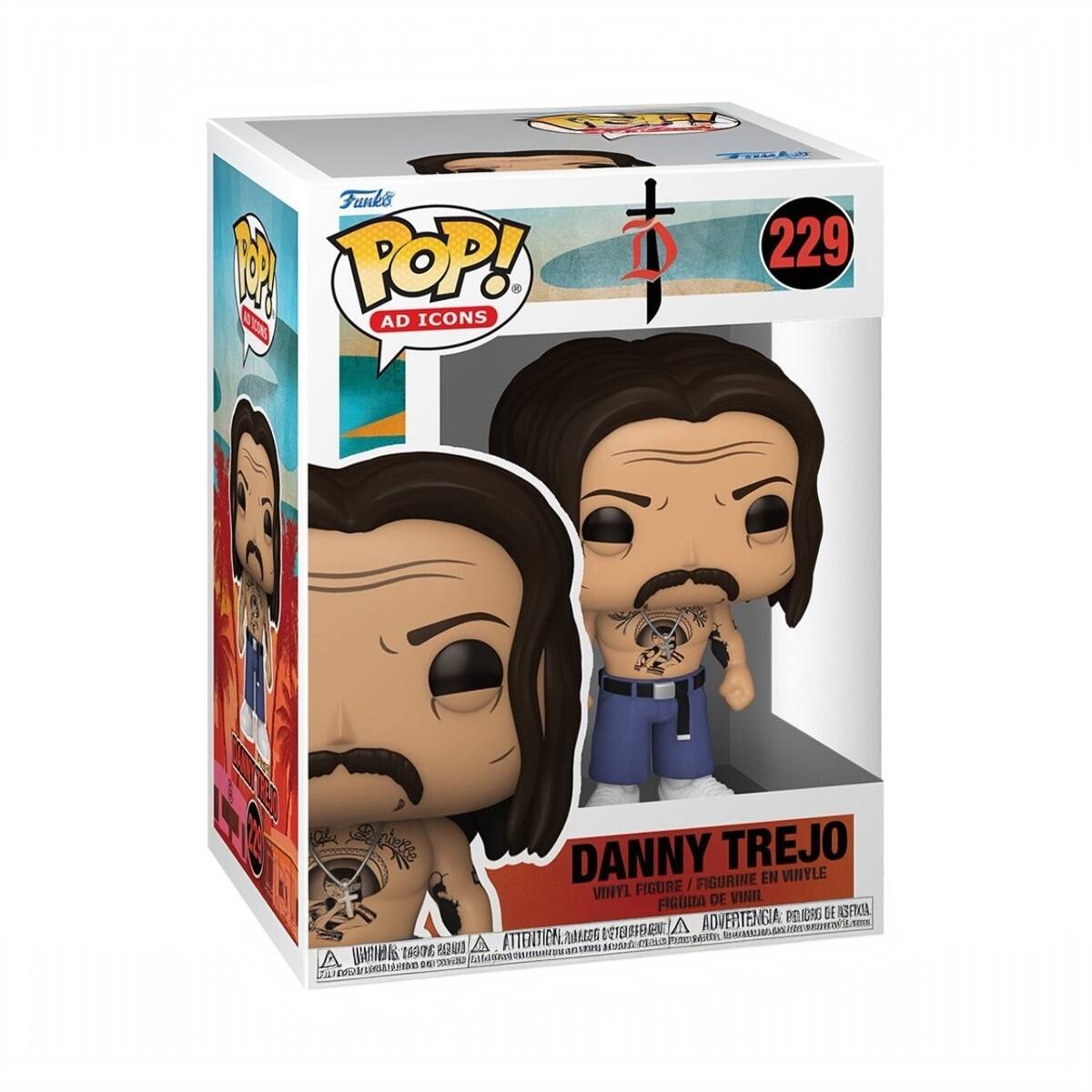 Funko POP!  
AD ICONS  

229  

DANNY TREJO  
VINYL FIGURE / FIGURINE EN VINYLE  
FIGURA DE VINIL  
FIGURA DE VINIL  

ADVERTENCIA: PEQUEÑOS OBJETOS, RIESGO DE ASFIXIA.  
ATTENTION: PETITS OBJETS, RISQUE D'ASPHIXIE.  
ATTENTION: PEQUENOS OBJETOS, RIESGO DE ASFIXIA.  

tw.ne an SEa ATTENTIEN P  
nothin_ttrnnibe U5A B TAGO% 8 A mNU Ion o n  
Ltn a CORSEA