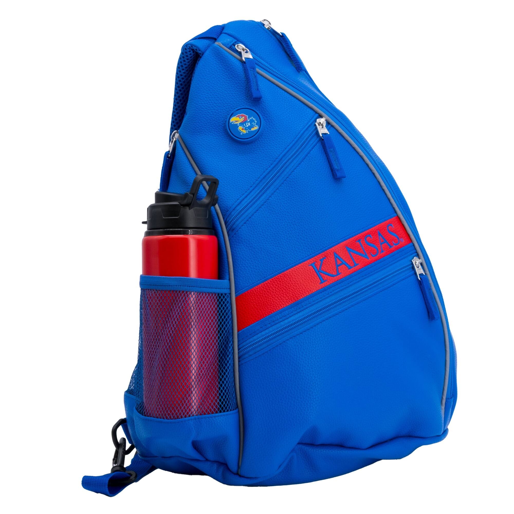 Alt View 2. Team Golf - Kansas Jayhawks Embroidered Team Backpack - Multicolor.