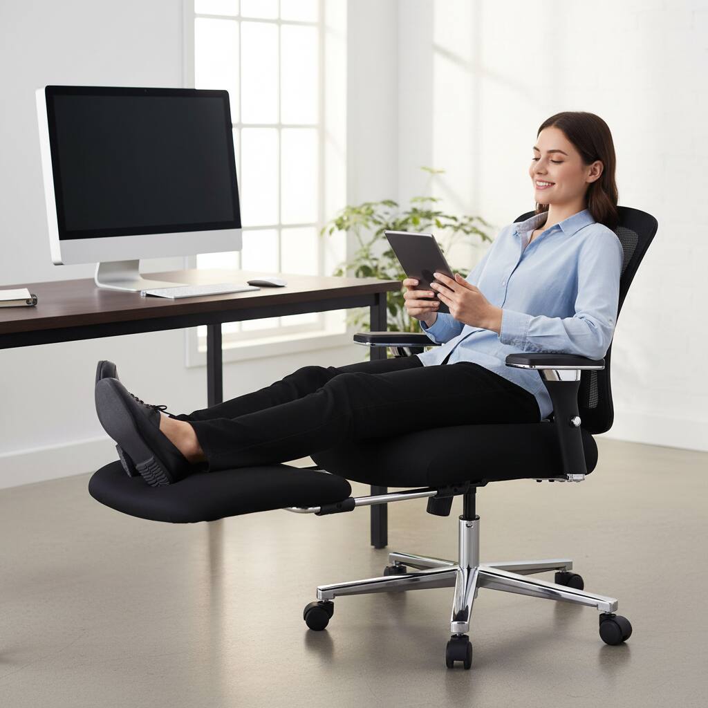 Alt View 6. AOITUN - Big and Tall Office Chair 500LBS, Heavy Duty Ergonomic Computer Desk Chair Mesh Executive Task Chair, Black - Black.