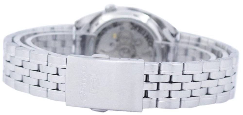 Alt View 2. Seiko - 5 Automatic SNK357K1 Stainless Steel Black Dial Men's Watch 30M - Silver, Blue.