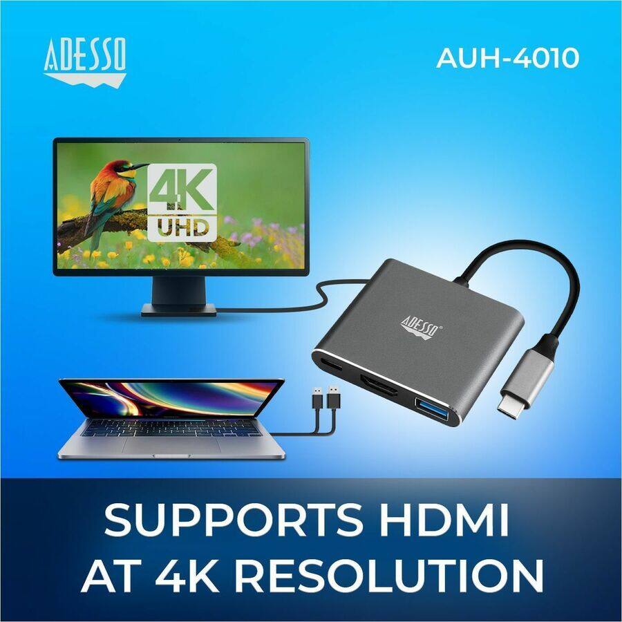 ADESSO AUH-4010  
4K UHD  
SUPPORTS HDMI AT 4K RESOLUTION