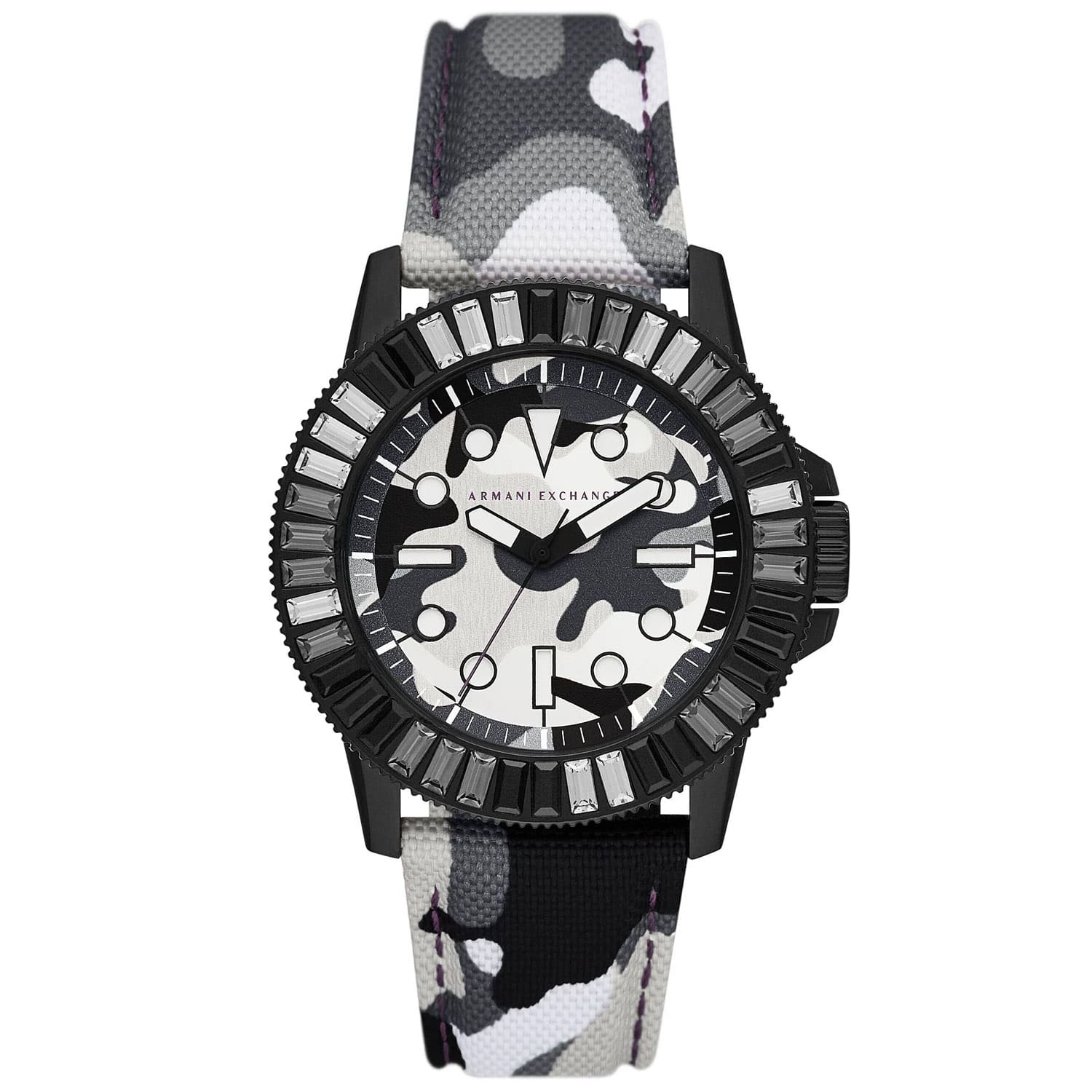 Armani Exchange - Men's Classic Dial Watch - AX1856 - Black/White