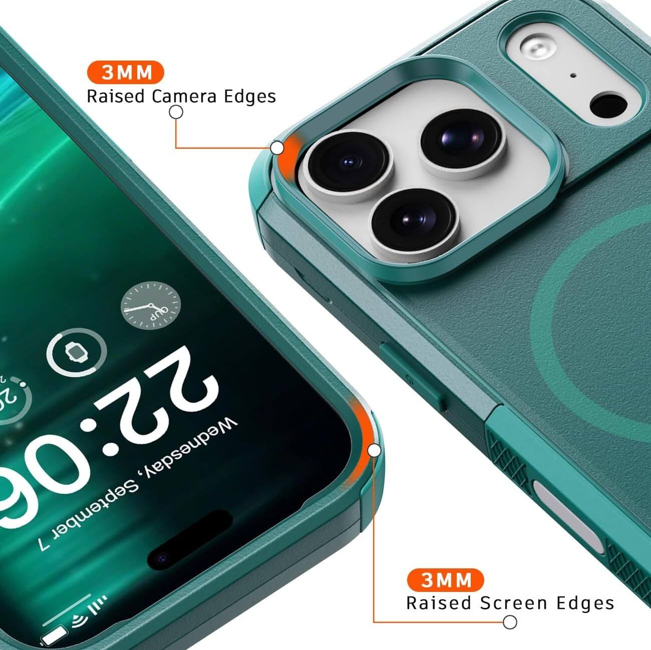 3MM Raised Camera Edges  
3MM Raised Screen Edges