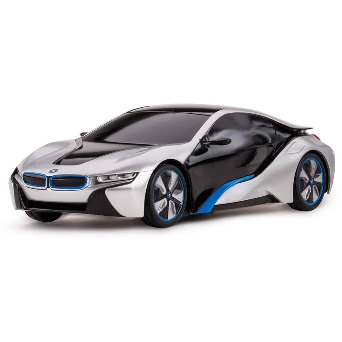 Left. JuzToys - Remote Control Car, 1:24 RC Car BMW i8 Concept RC Car Sports Car (Silver) - Silver.