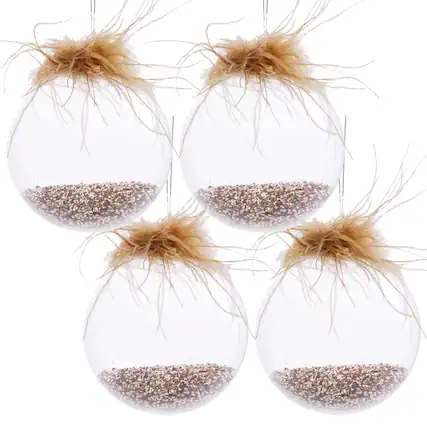 Front. Dexmalle - Dexmalle-Christmas Tree Decorative Glass Hanging Ball,Set of 4-Multi - Multi.