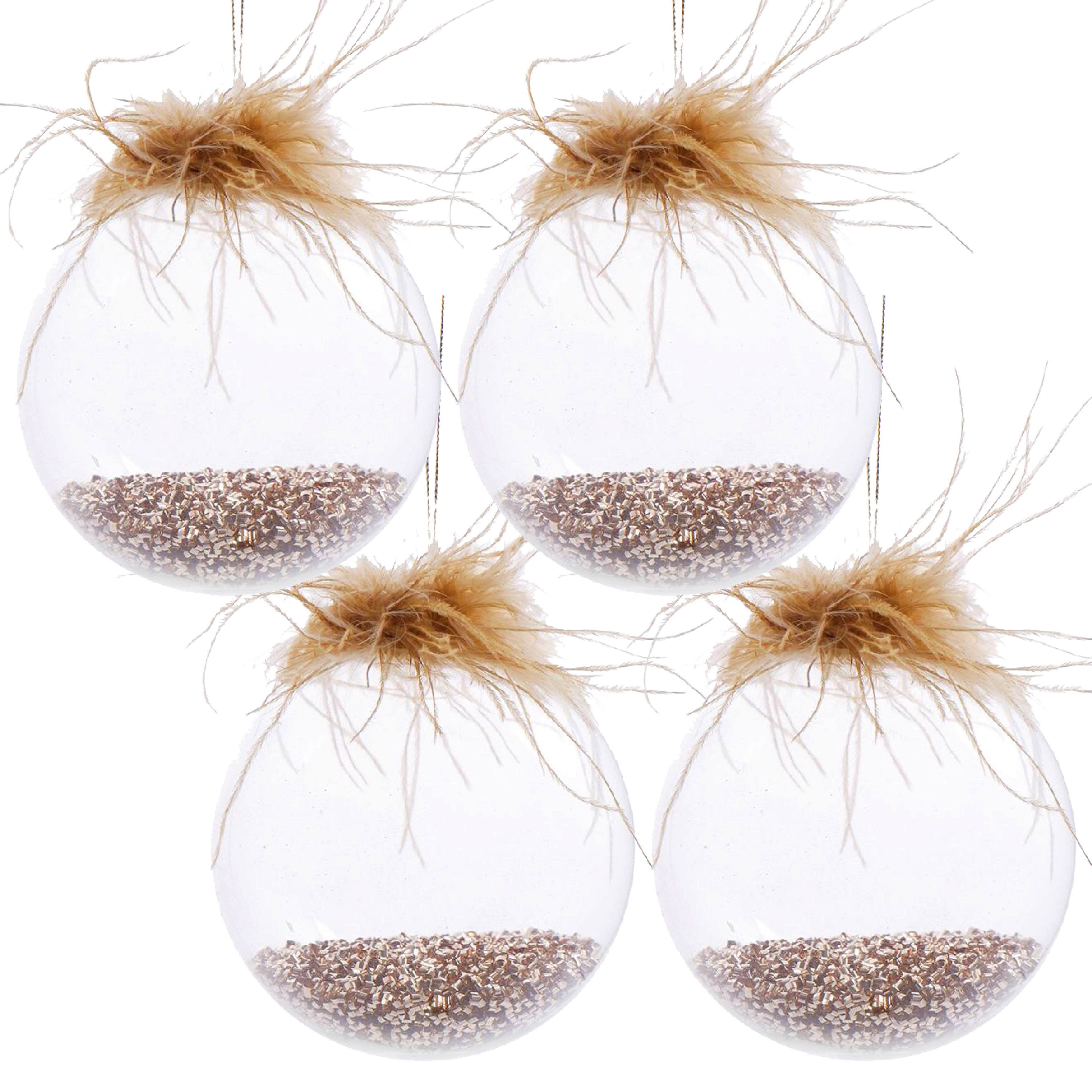 Front. Dexmalle - Dexmalle-Christmas Tree Decorative Glass Hanging Ball,Set of 4-Multi - Multi.