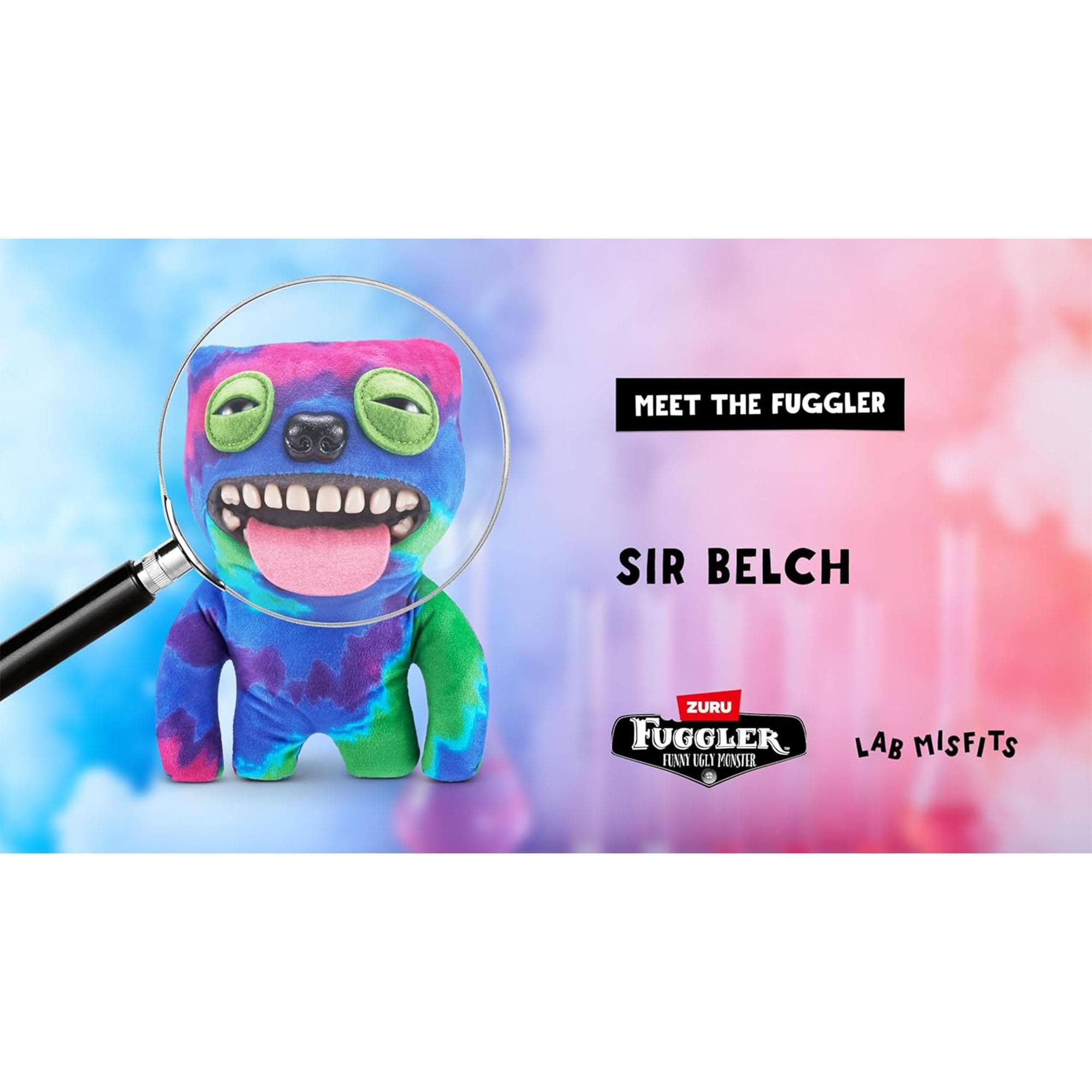 MEET THE FUGGLER  
SIR BELCH  

ZURU  
FUGGLER  
FUN UGLY MONSTER  

LAB MISFITS