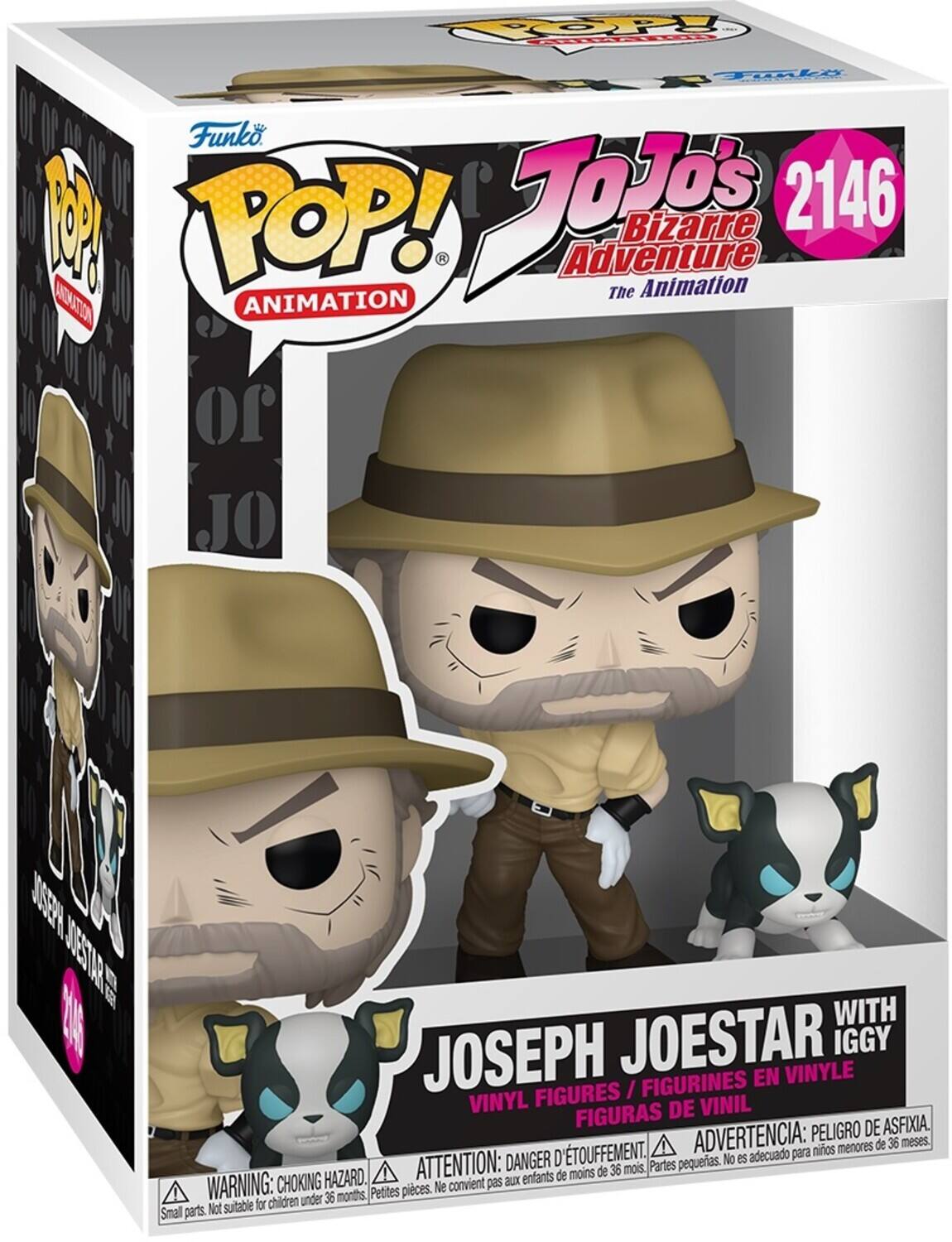 Funko Jojo's Bizarre Joseph Joestar w Iggy Multicolor FU88461