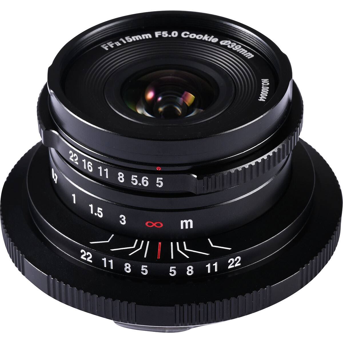 F5.0 Cookie FFu15mm 39mm NO.000044  
22 16 11 8 5.6 5 1 1.5 3 ∞ m 22 11 8 5 5 8 11 22