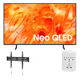 Samsung - QN43QN70HAF 43" Smart TV with a Walts FIXED-MOUNT-43-90 Mount and a Amber 3-OUTLET-SURGE Surge Protector (2026)