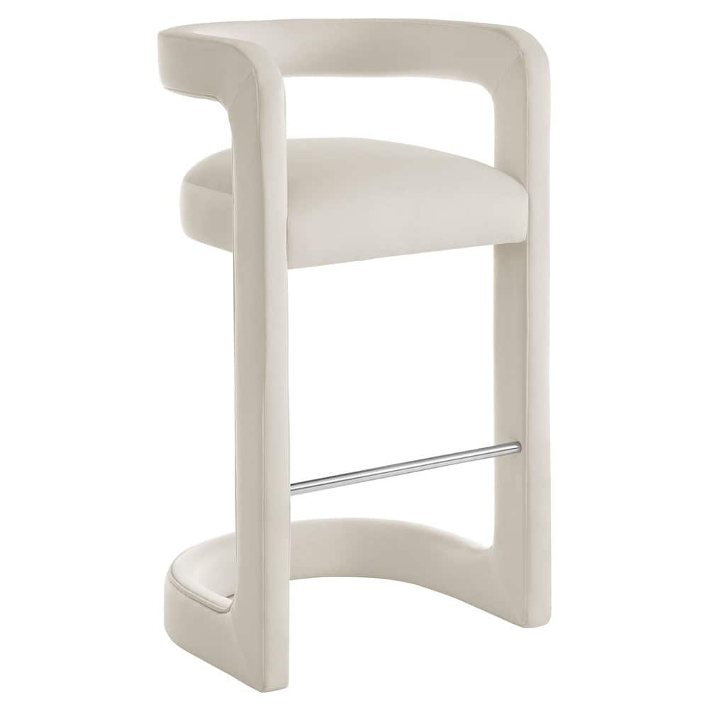 Modway - Winslow Performance Velvet Bar Stool - Gray