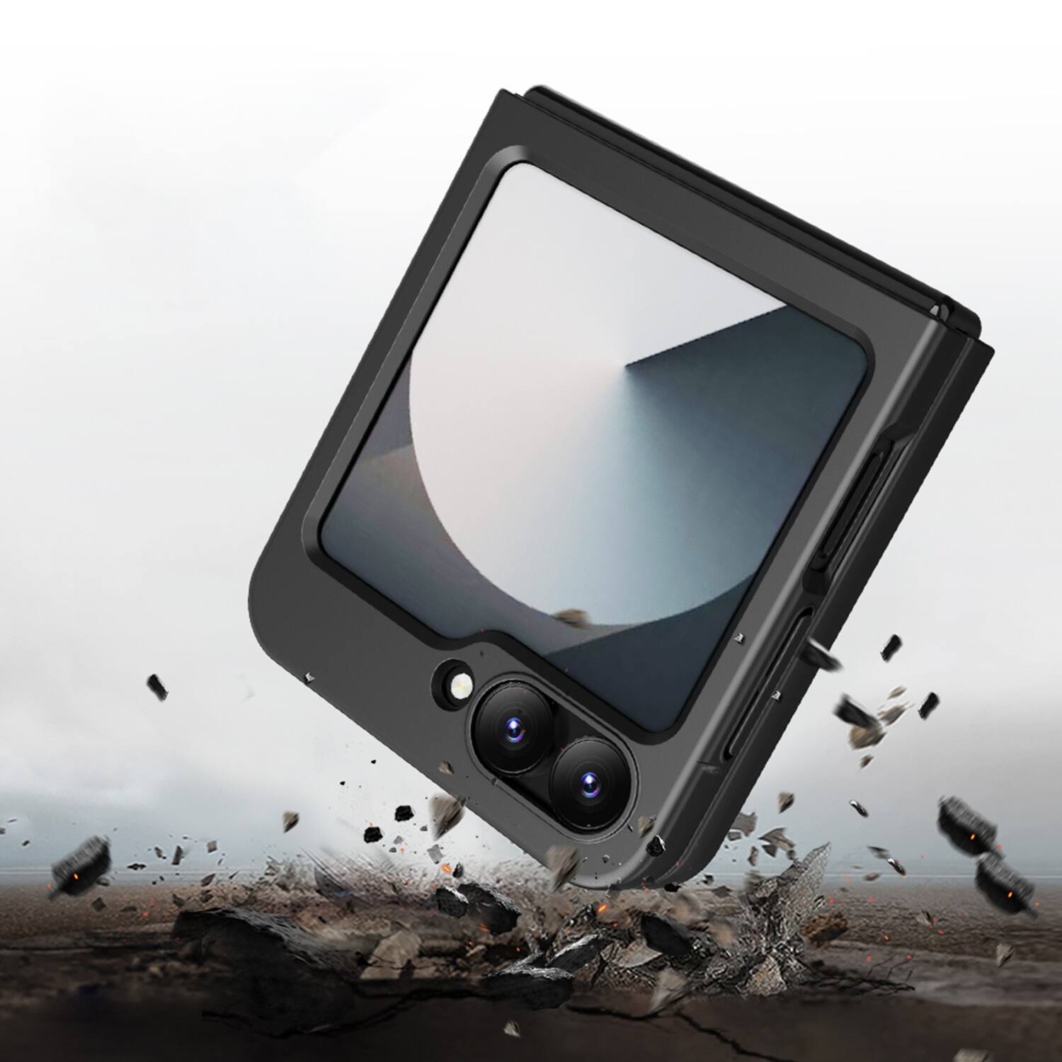 Alt View 15. SaharaCase - Venture Series Case with Belt Clip for Samsung Galaxy Z Flip6 - Scorpion Black.