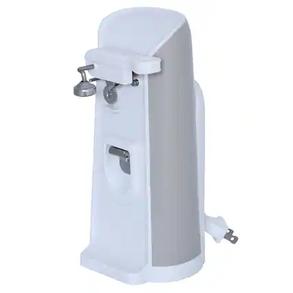 Front. Brentwood - Brentwood Extra Tall Electric Can Opener in White - White.