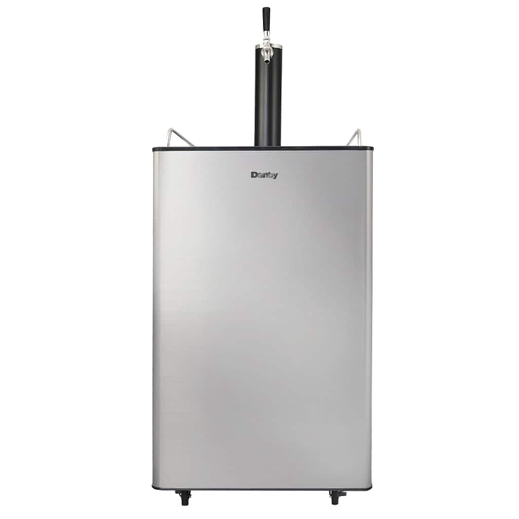 Front. Danby - 5.4 cu. ft. Single-Tap Keg Cooler - Stainless Steel.