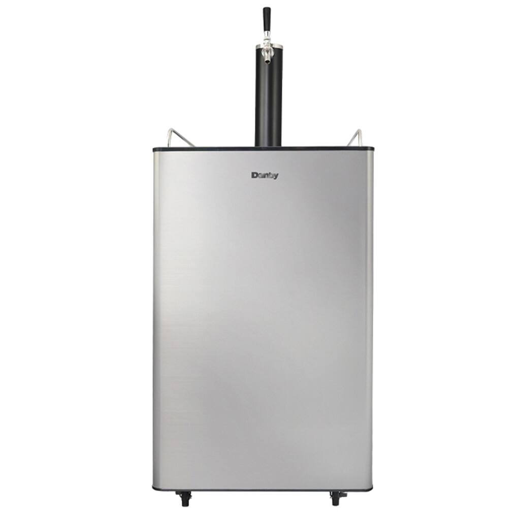 Front. Danby - 5.4 cu. ft. Single-Tap Keg Cooler - Stainless Steel.