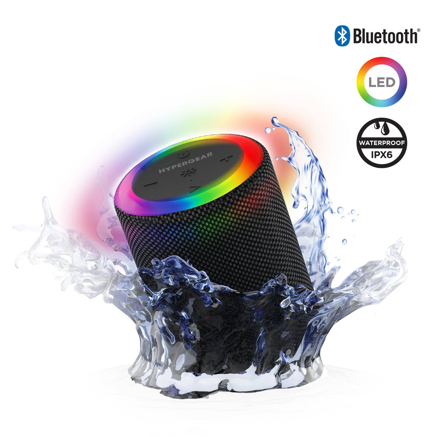 Bluetooth  
LED  
WATERPROOF IPX6