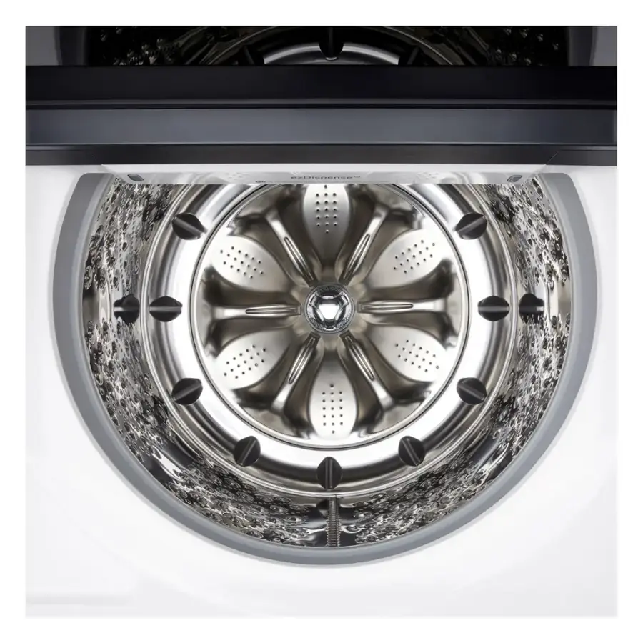 Alt View 16. LG - 5.5 Cu. Ft. High Efficiency Smart Top Load Washer with EasyUnload - Alpine White.