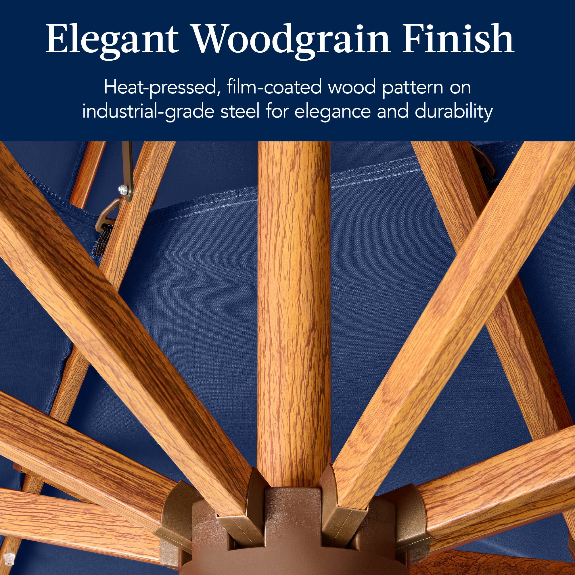 Elegant Woodgrain Finish

Heat-pressed, film-coated wood pattern on industrial-grade steel for elegance and durability.