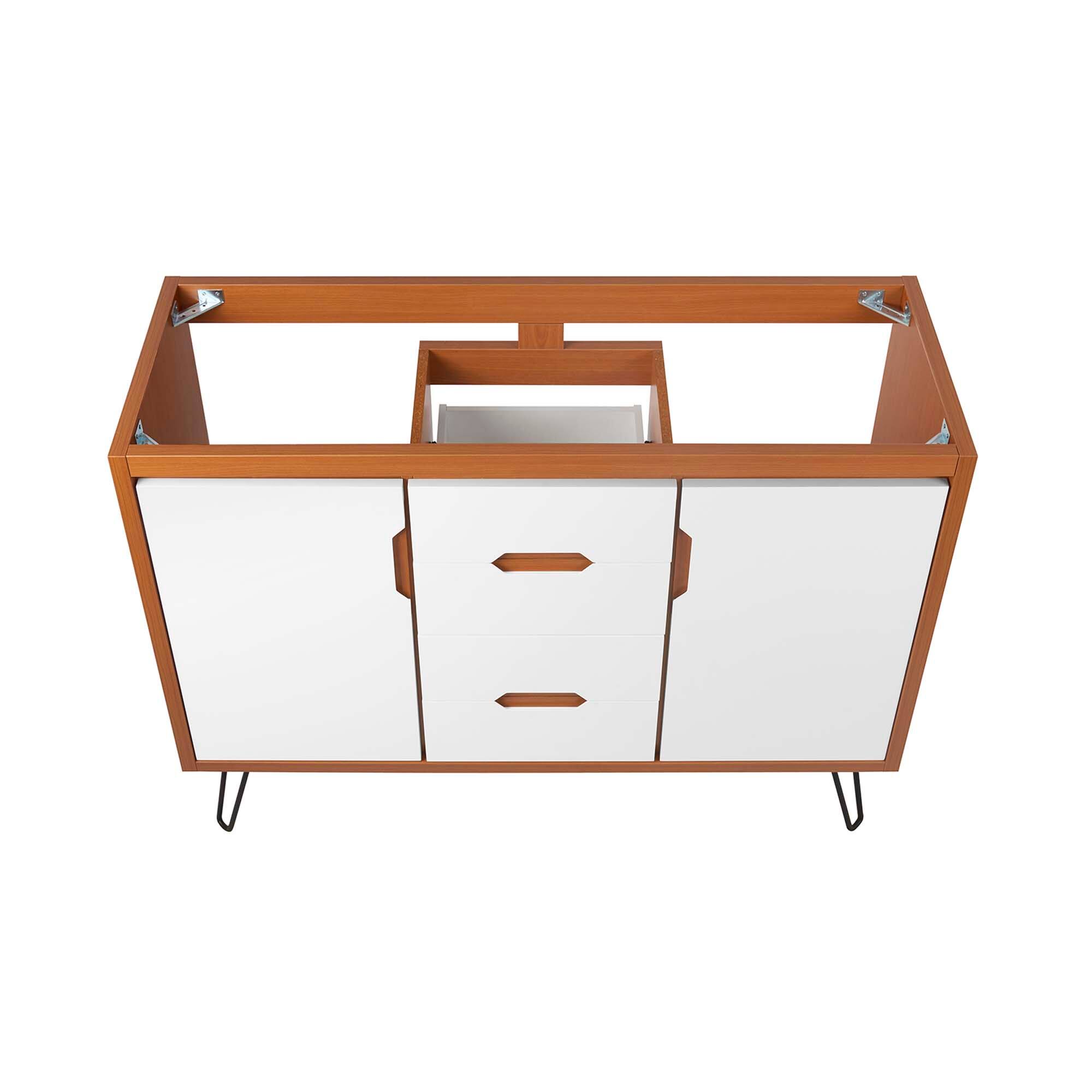 Alt View 6. Modway - Energize Bathroom Cabinet Basin Not Included - Cherry White.