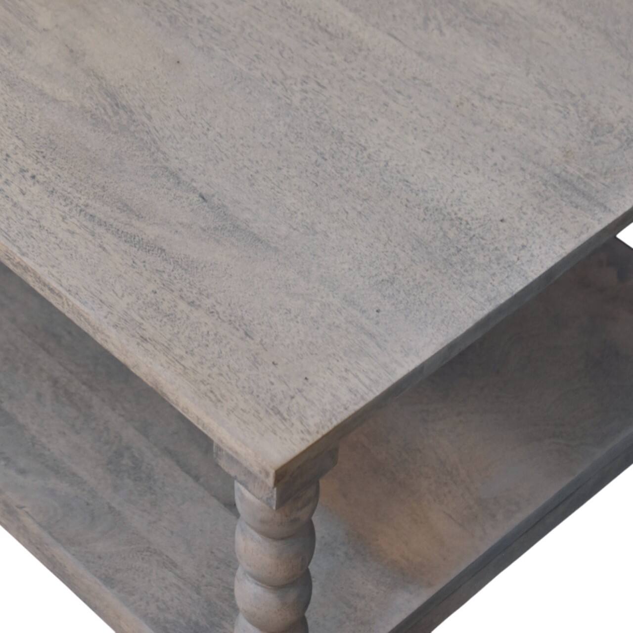 Alt View 1. Artisan Furniture - Artisan Furniture Solid WoodEllsworth Spindle Coffee Table in Acid Wash - Brown.