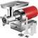 Front. VEVOR - Electric Meat Grinder, 661 Lbs/Hour1100 W Meat Grinder Machine, 1.5 HP Electric Meat Mincer with 2 Grinding Plates - Red.