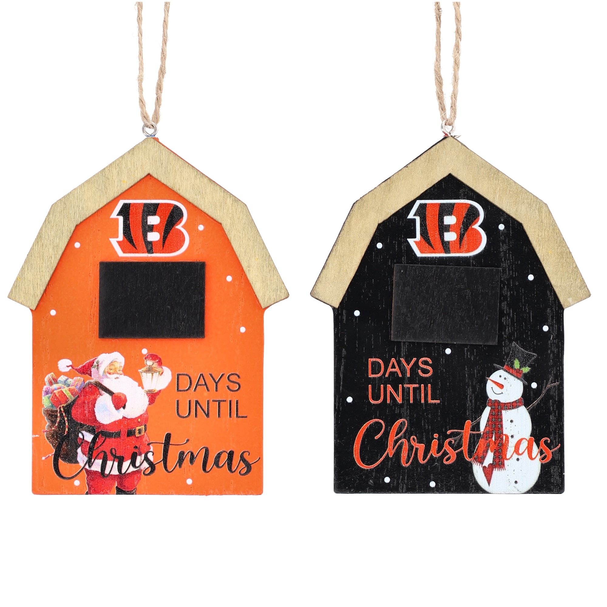 The Memory Company - Cincinnati Bengals 2-Pack Countdown Ornament Set - Multicolor